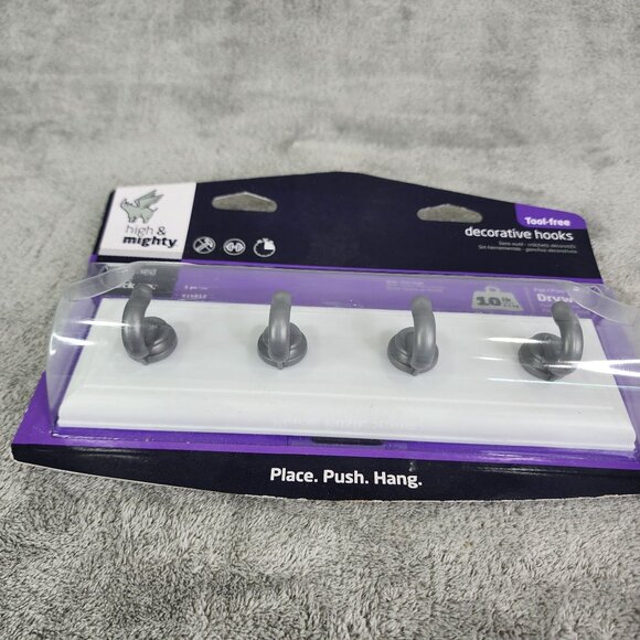 High & Mighty Tool-Free Decorative Hooks For Drywall - Picture 3 of 7